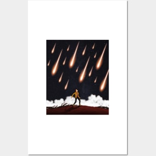 It rains stars on the moon - Space Odyssey, Chapter 1 - Not Hamlet Design Posters and Art